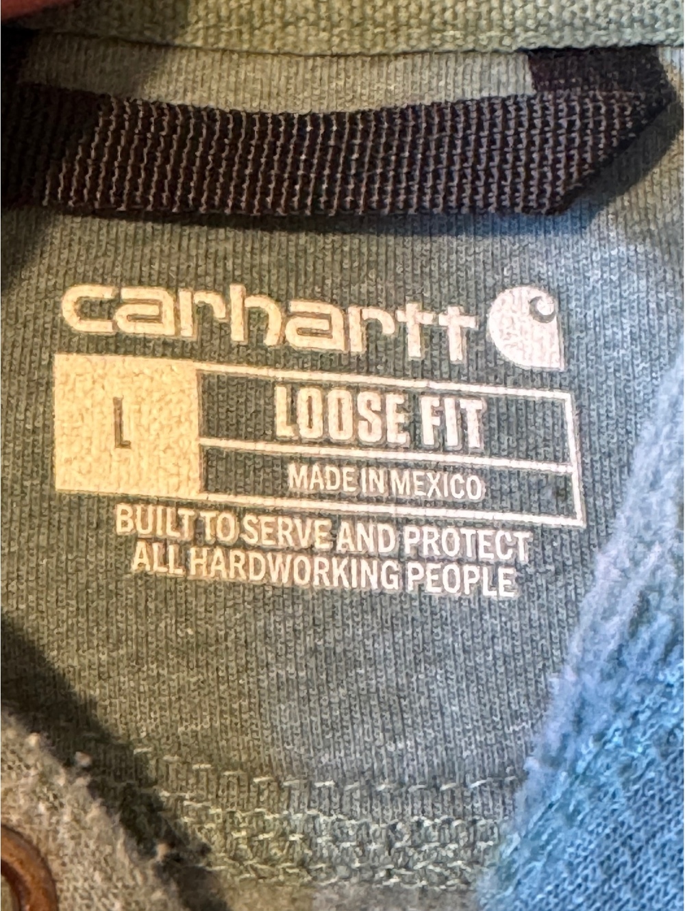 Carhartt hoodie Loose Fit Midweight Logo Sweatshirt(0189) - Picture 6 of 6
